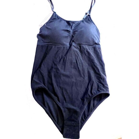 Bisou Bisou Criss Cross Back‎ Bodysuit One Piece Tank Top Undershirt Large - Picture 1 of 8